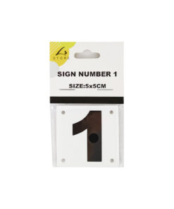 Number 1 Sign 5x5cm