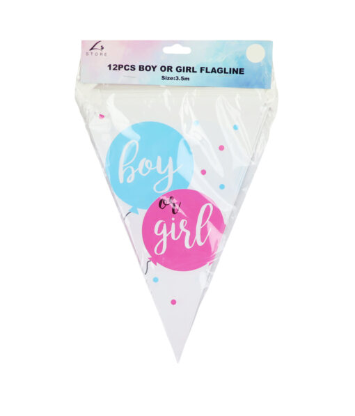 Boy or Girl Flag Banner 3.5m 12pc