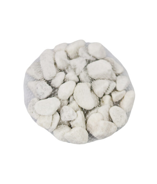 White Natural Pebbles 2-4cm 1000g