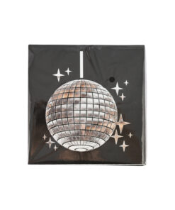 Black Disco Napkins 20pc