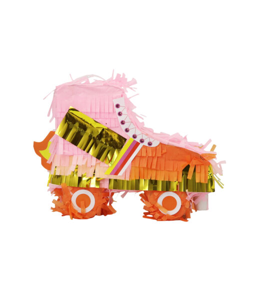 Pink Skates Pinata 20x17x6cm