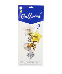 Star Foil Balloons Table Stand Kit 11pc